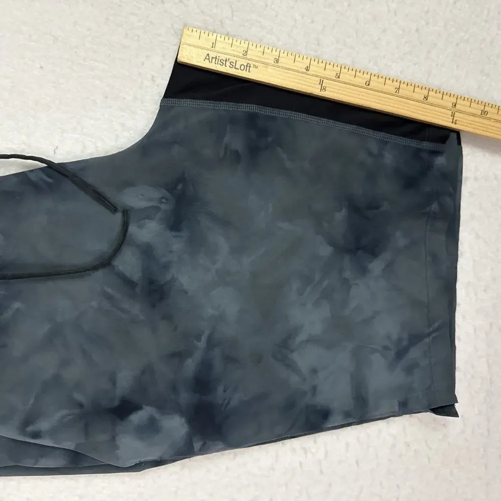 Lululemon T.H.E. Shorts Mens Medium Blue Diamond Dye Linerless 9 Inch Training